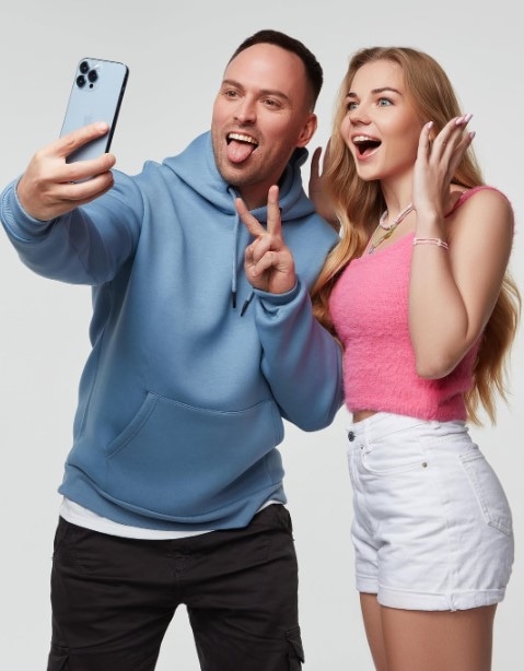 Оля Черника с Алексеем Столяровым