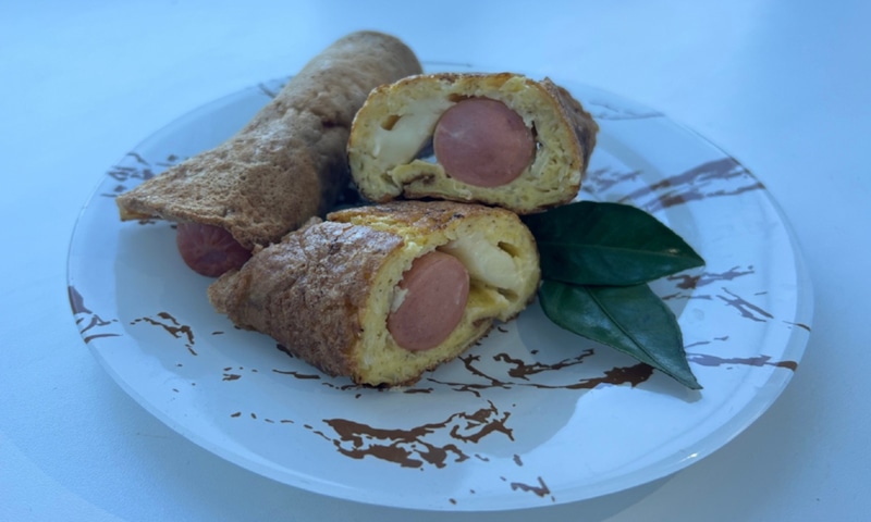 Трубочки с сосисками: завтрак без теста