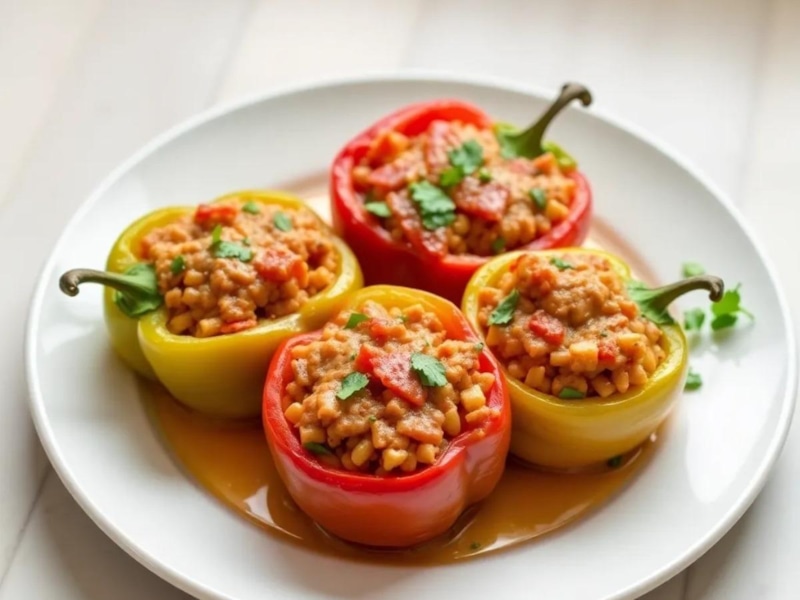 Фаршированные перцы: сочные и ароматные