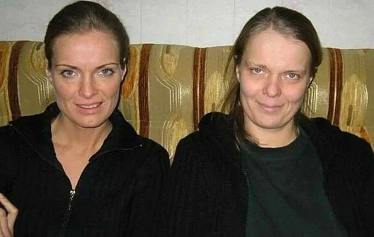 Ольга Копосова с сестрой