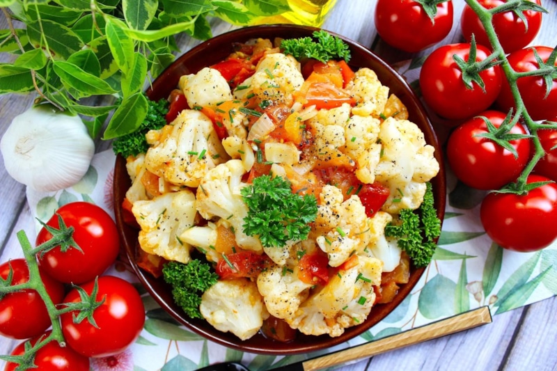 Салат с цветной капустой: легкость и вкус