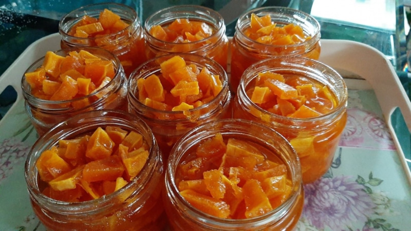 Тыквенно-цитрусовое варенье: яркий вкус