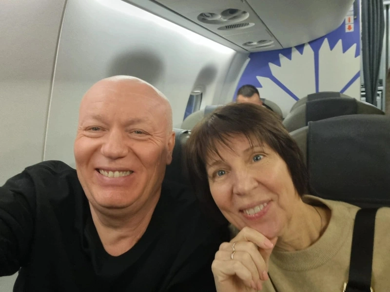 Николай Засидкевич с женой