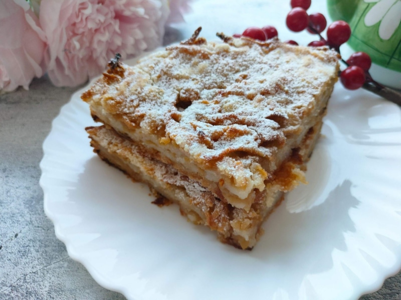 Тертый пирог: яблочные слои