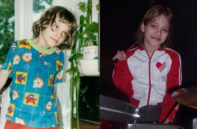 Анна Савранская в детстве