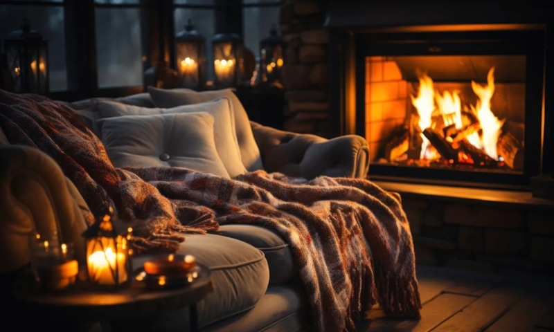 Зимний уют дома: свет и фактуры