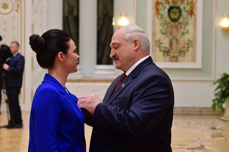 Марина Василевская и Александр Лукашенко