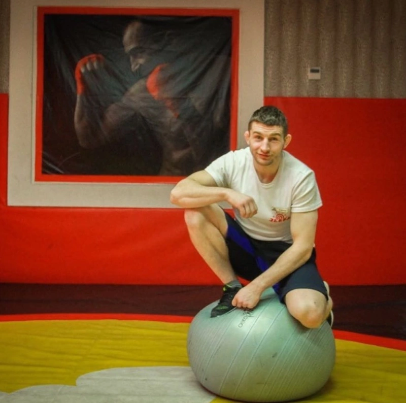 Борец вольного стиля Александр Земляков