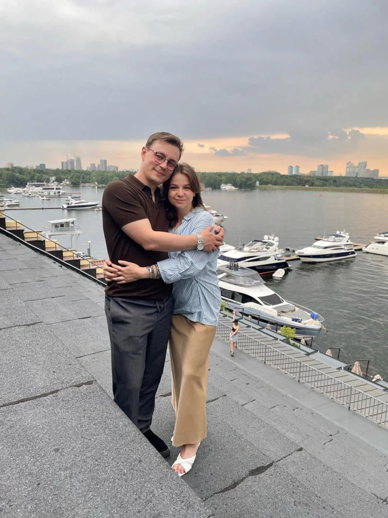 Илья Коробко с женой