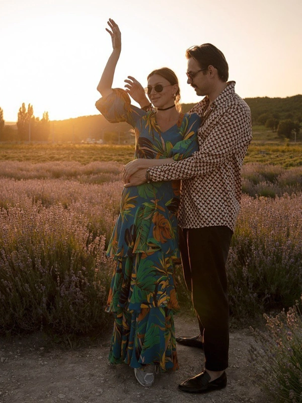 Денис Бузин с женой