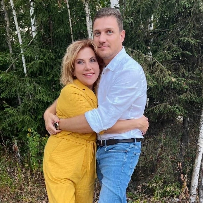 Марина Федункив с мужем Стефано Маджи