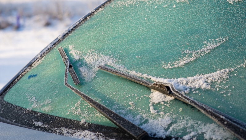 Автостекло зимой: защита от наледи