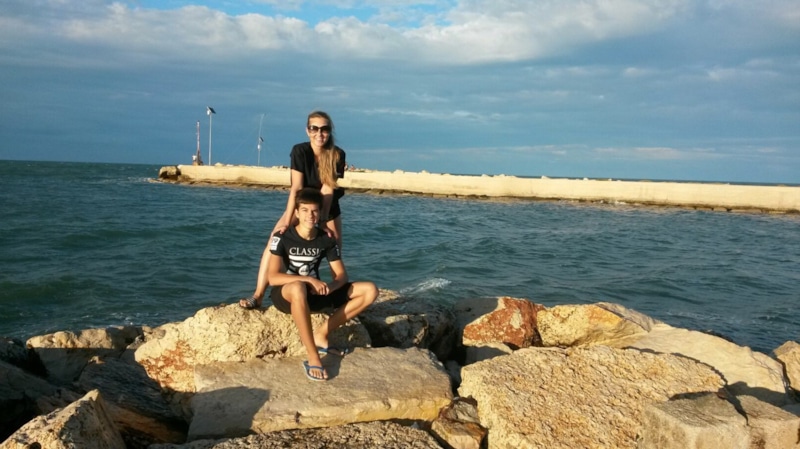 Тимофей Клявер с матерью