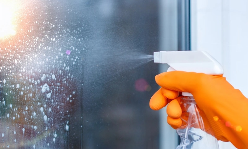 Домашний спрей: чистые осенние окна