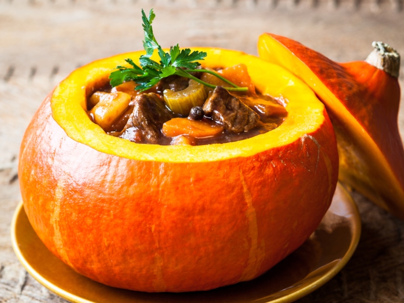 Жаркое в тыкве: вкус осени