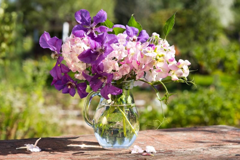 Долговечные букеты: садовые цветы в вазе