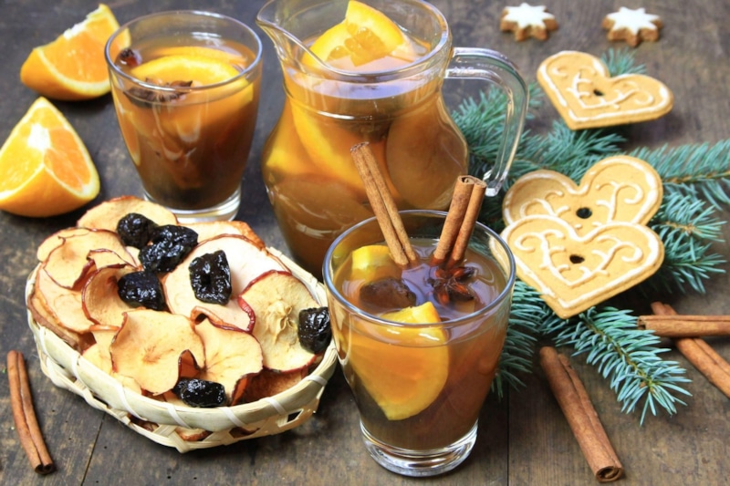 Домашний десерт: компот с апельсинами