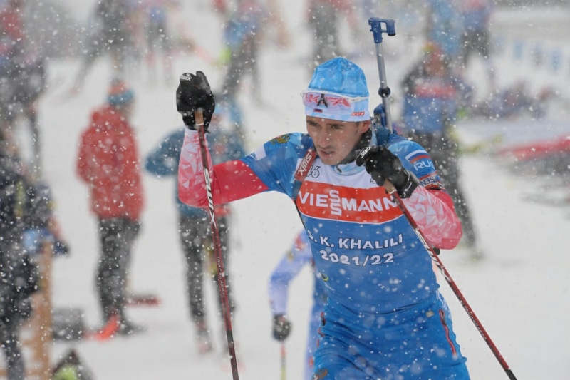 Карим Халили на этапе Кубка мира в Хохфильцене