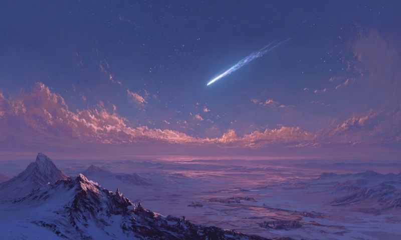 Кометный парадокс: свечение перед объектом Кометный парадокс: свечение перед объектом