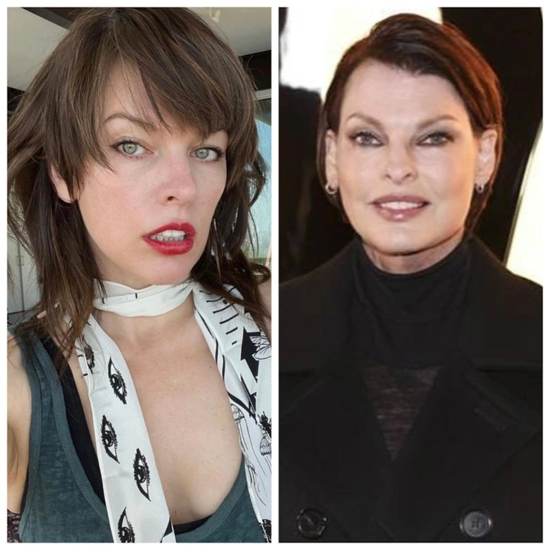 Милла Йовович и Линда Евангелиста Милла Йовович и Линда Евангелиста