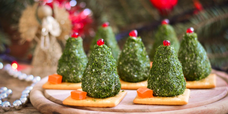 Закуска «Елочки»: новогодняя подача Закуска «Елочки»: новогодняя подача