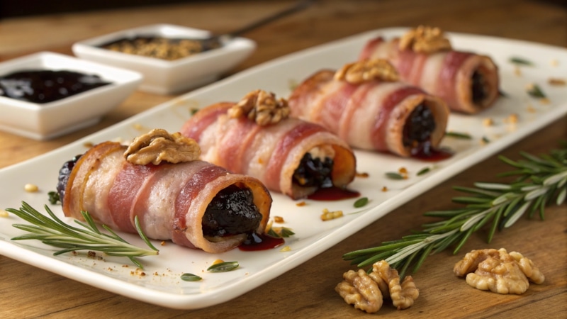 Чернослив в беконе: закуска на отлично