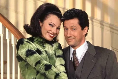 Фрэн Дрешер и Чарльз Шонесси в сериале «Няня»