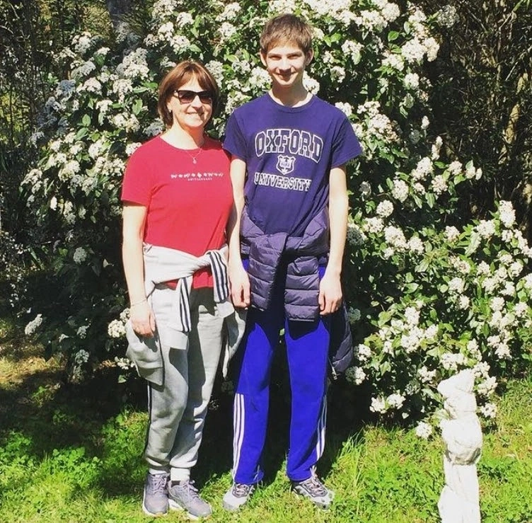 Михаил Губерниев с матерью