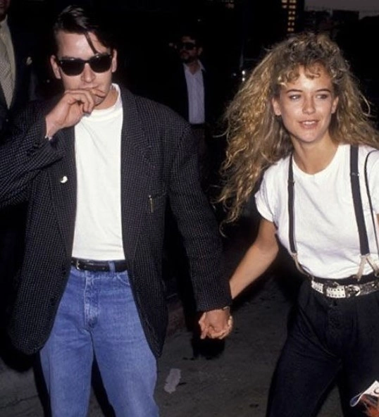 Келли Престон и Чарли Шин