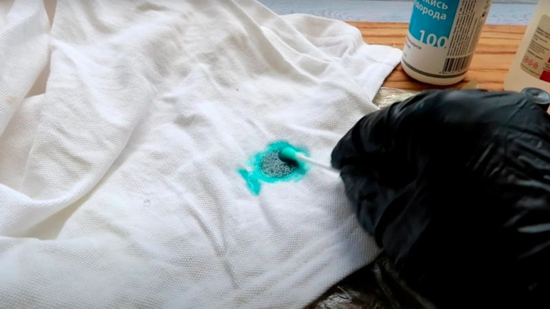 Зеленка на ткани: чистое решение