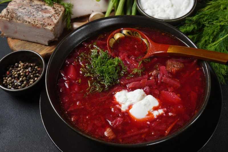 Кубанский борщ: густой и темный Кубанский борщ: густой и темный