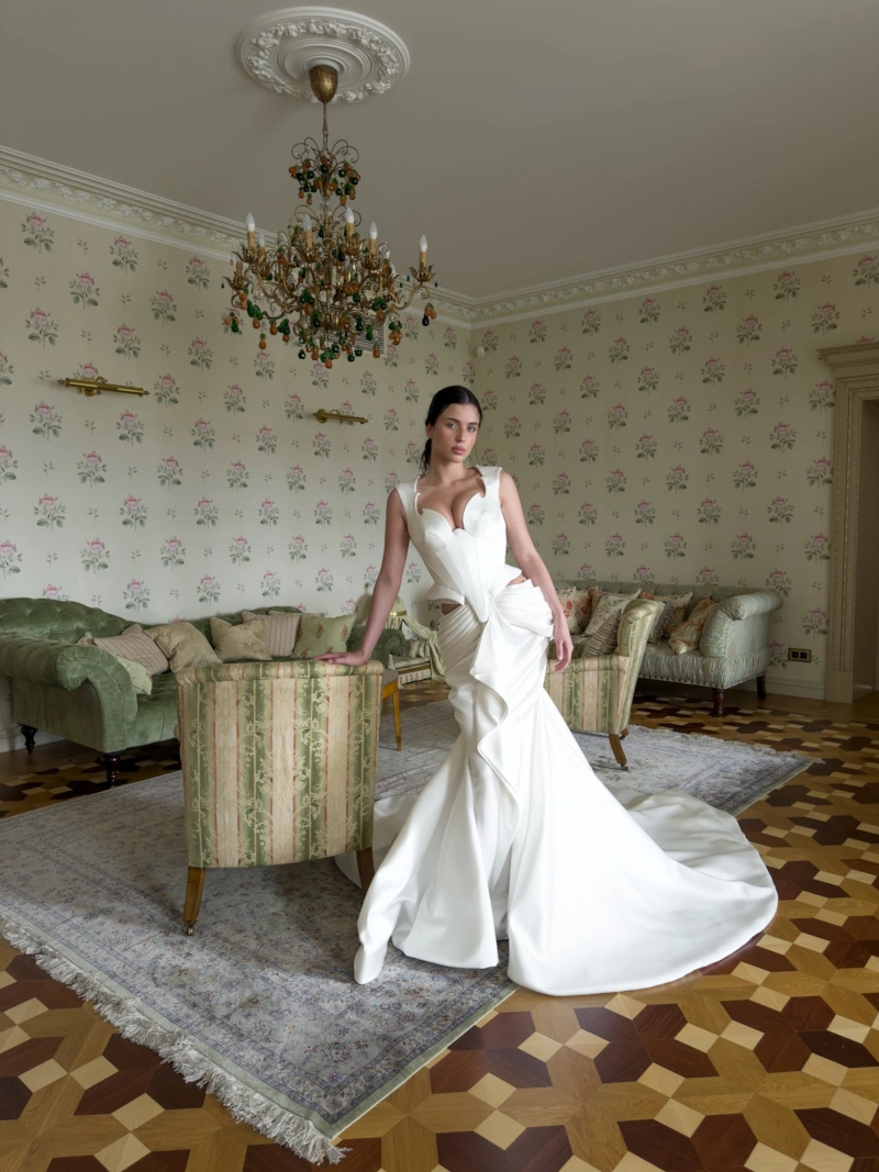 Адель Вейгель в свадебном платье