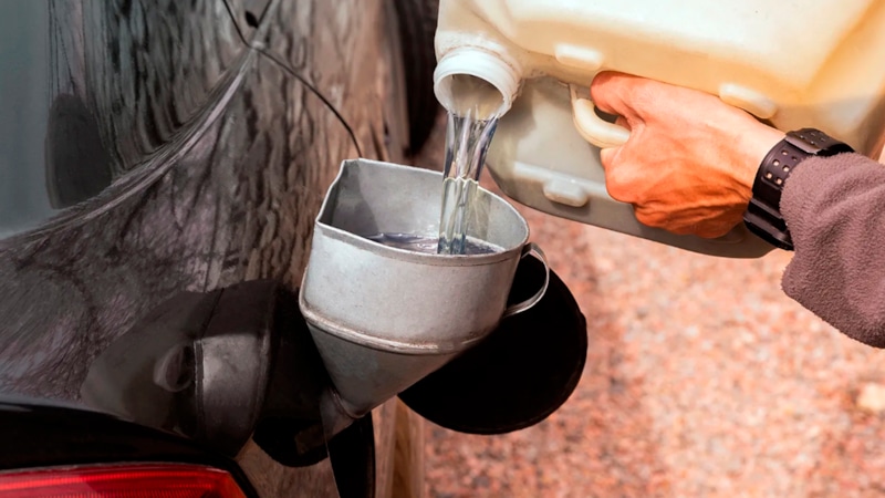 Зимний бензобак: скрытая вода