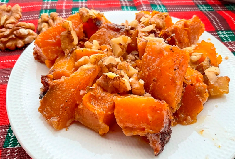 Запеченная тыква: уютный десерт