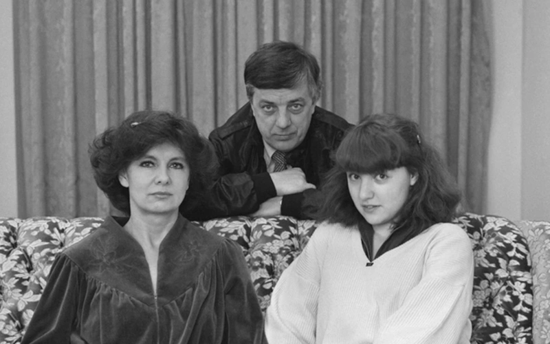 Раймонд Паулс с женой и дочерью Анетой