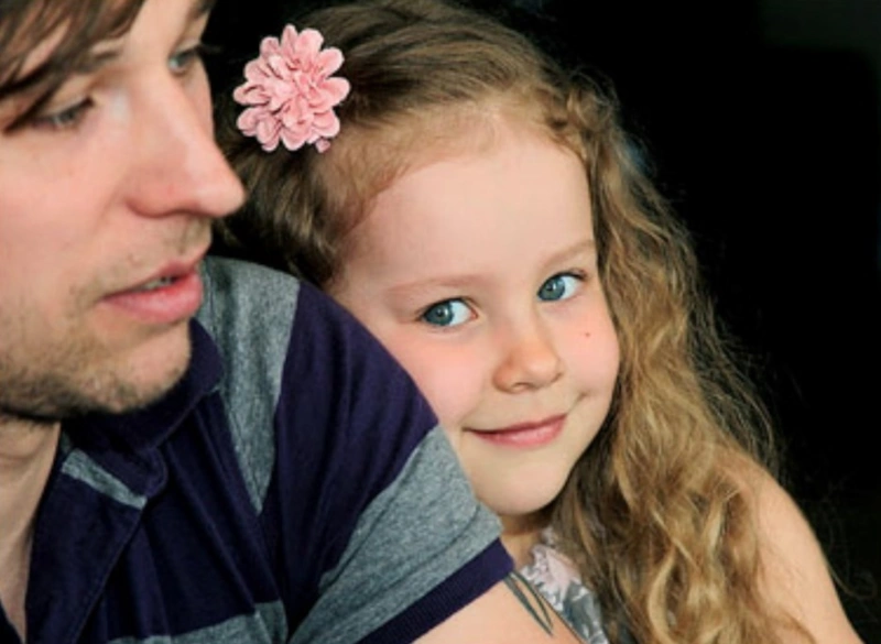 Ярослав Чуприс с дочкой