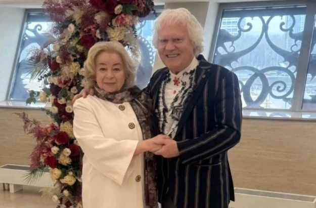 Елена Куклачева с мужем Юрием Куклачевым