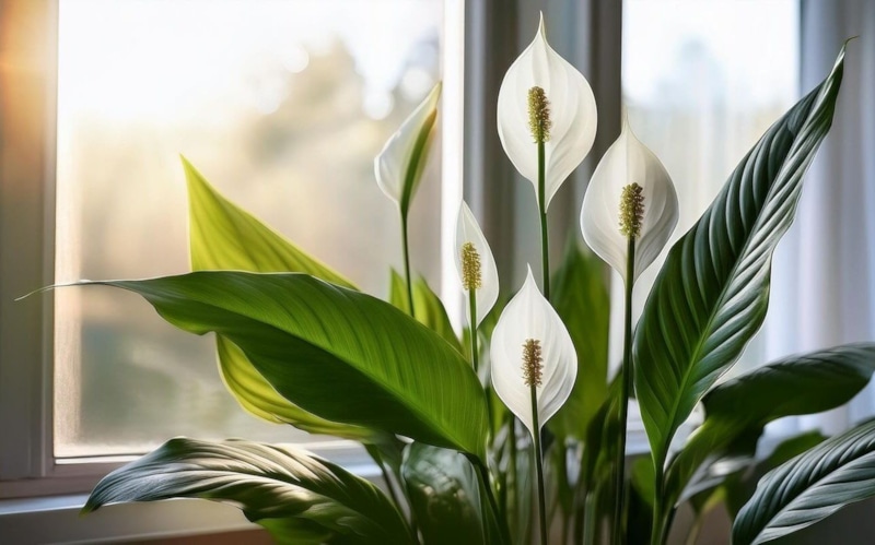 Проблемы спатифиллума в горшке: листья с темными кончиками