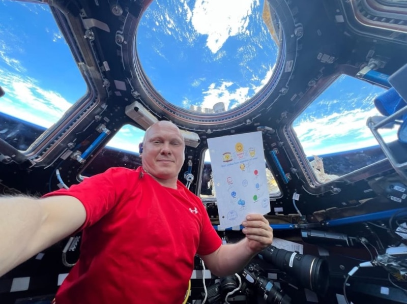 Олег Артемьев в космосе