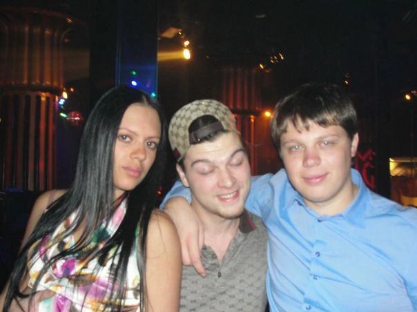 Настасья и Евгений Бешенцевы в молодости с другом