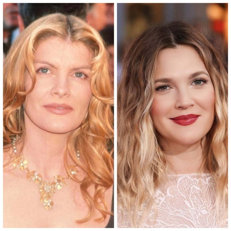 Рене Руссо и Дрю Бэрримор похожи