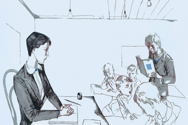 Иллюстрация к рассказу Валентина Распутина «Уроки французского»