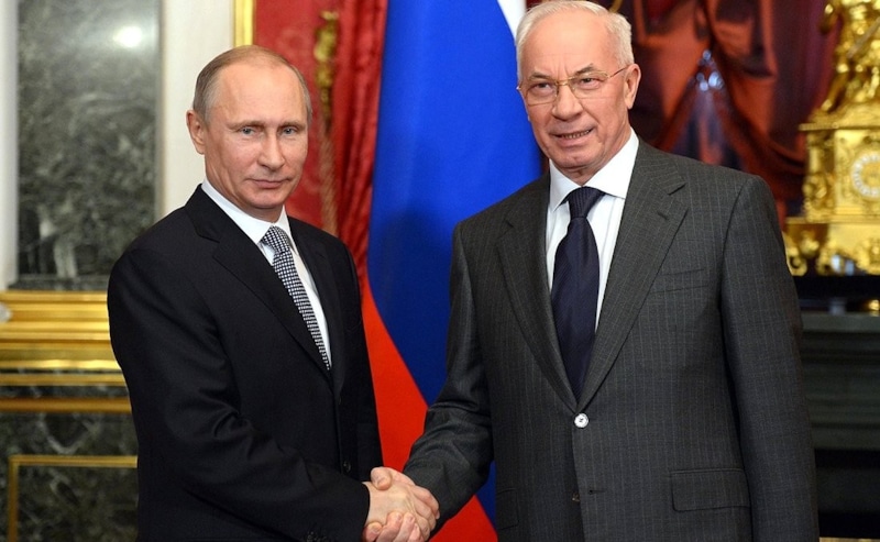 Владимир Путин и Николай Азаров