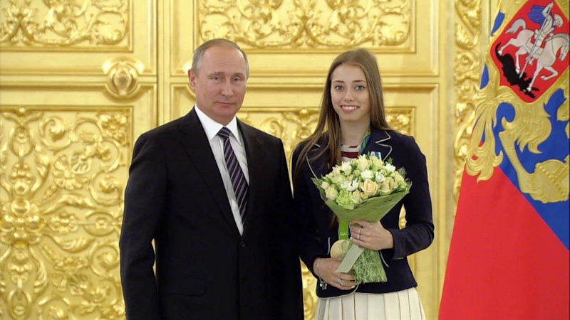 Владимир Путин и Вера Бирюкова 