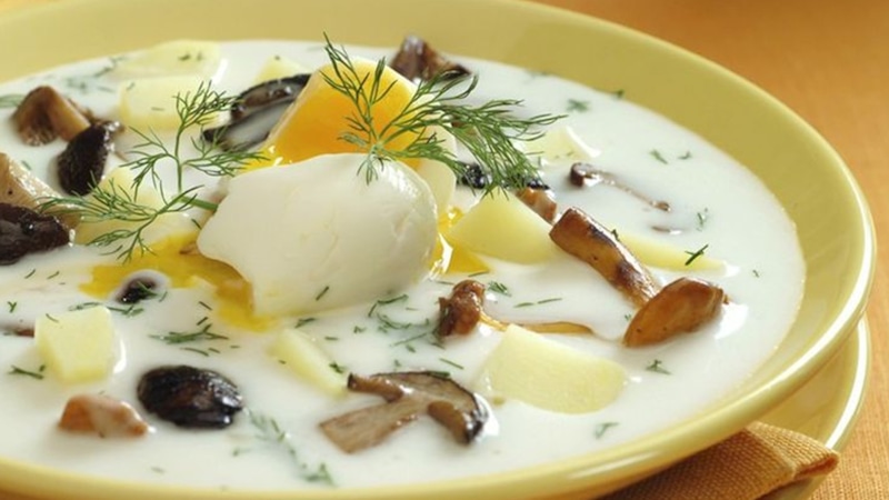 Чешский суп: кулайда с яйцом