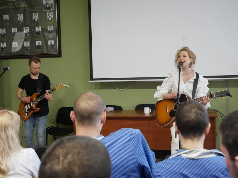 Юта на концерте в военно-медицинской академии