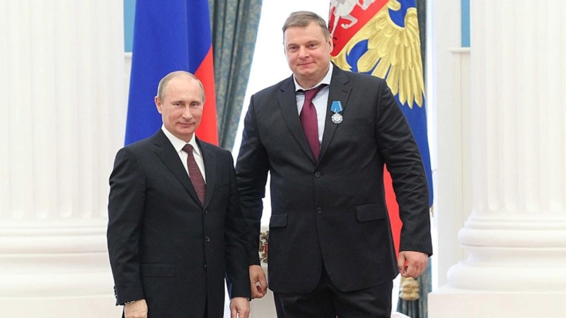 Владимир Алекно и Владимир Путин