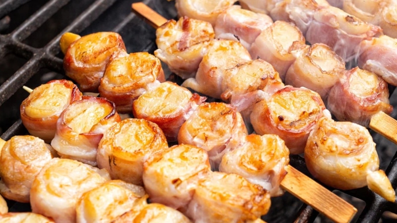 Шашлык из гребешка: просто и изысканно
