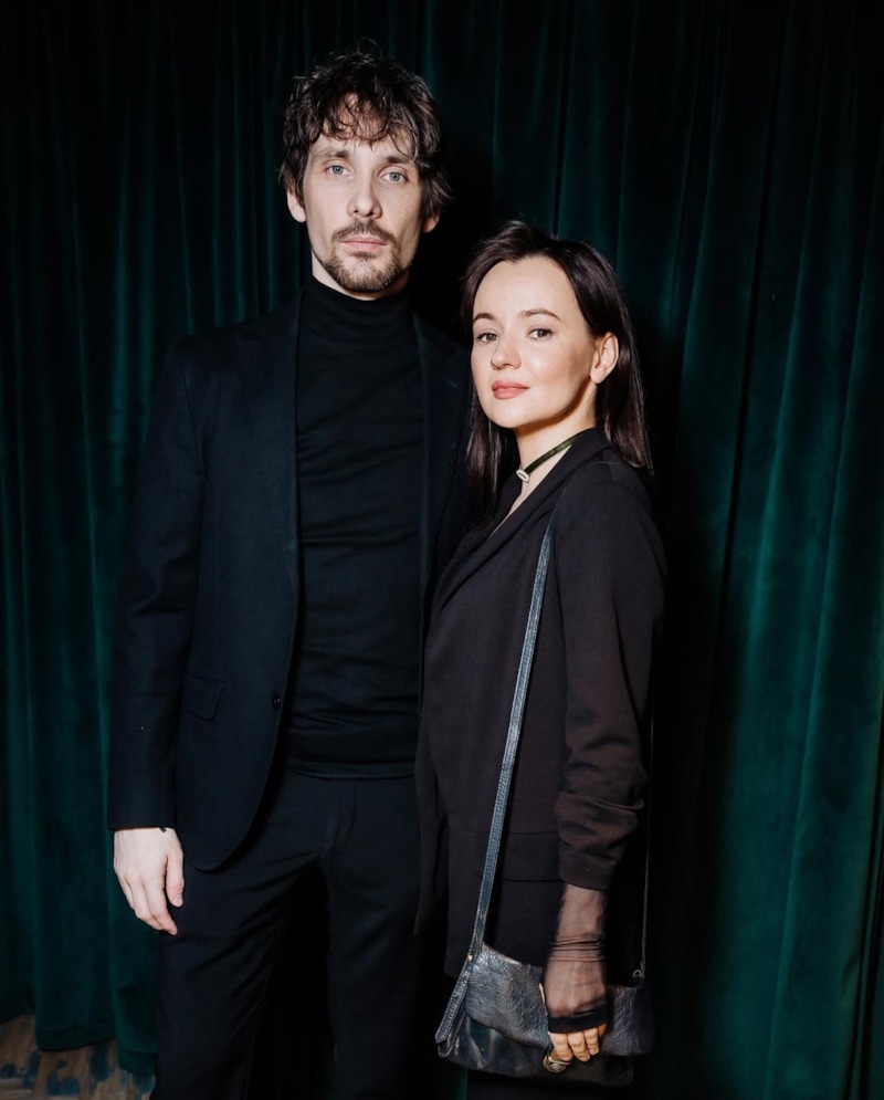 Антон Риваль с женой