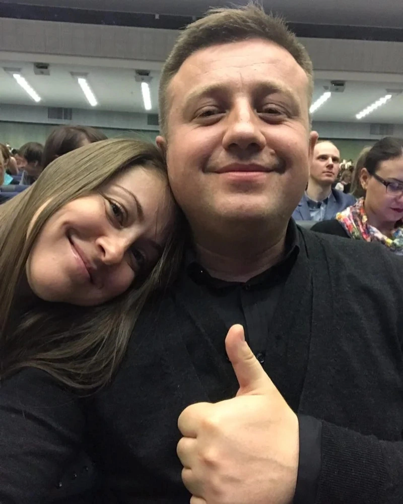 Алена Петровская с мужем